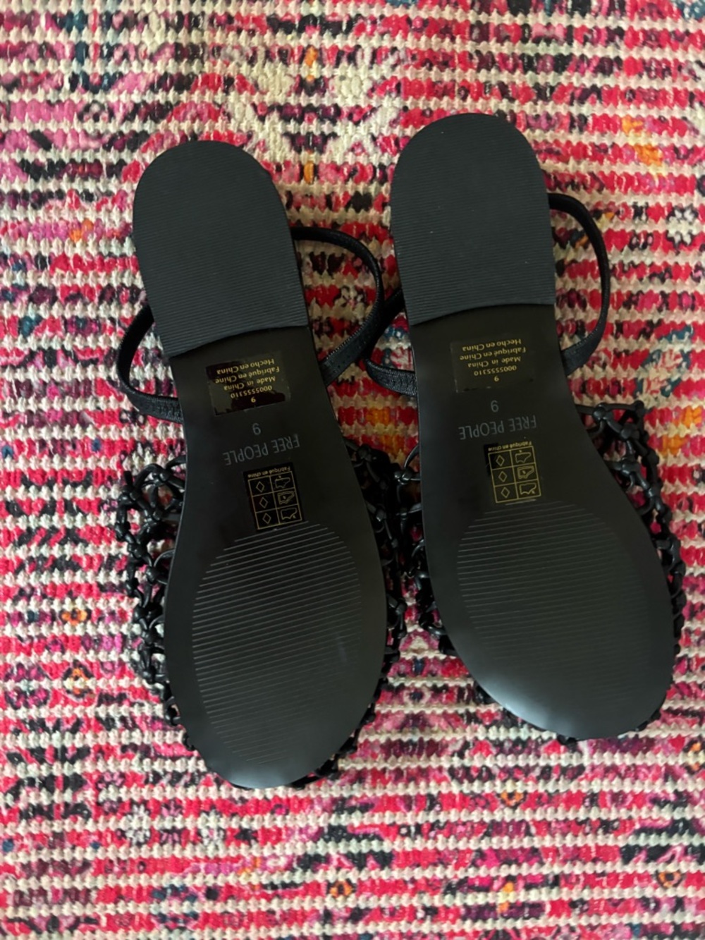 Free People Wayside Black Knotted Slide Mules - Picture 6 of 7